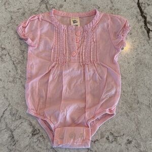 baby B’Gosh Pink Baby Onesie with Ruffle details 0-3 Months